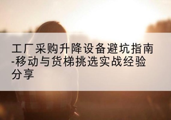 依兰移动式升降机怎么选-工厂采购升降设备避坑指南-移动与货梯挑选实战经验分享